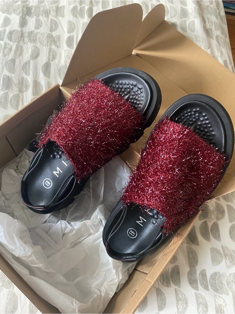 Miista Noreen Burgundy Sandals